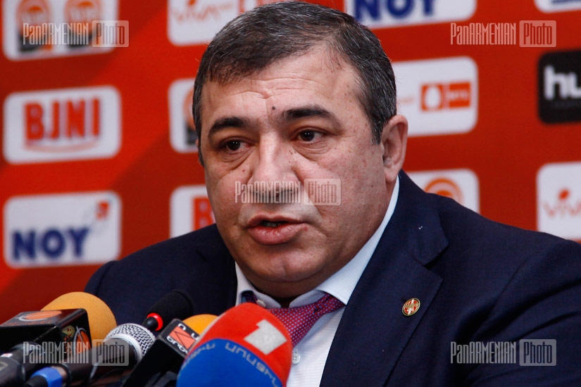 Press conference of Armenian Football Federation President Ruben Hayrapetyan