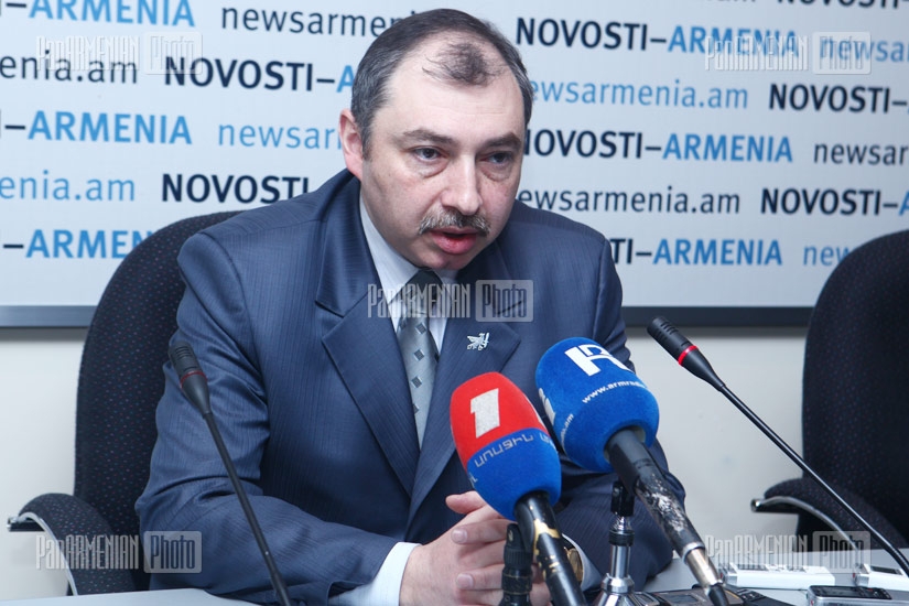 Press conference of the leader of Constitutional Right Union party Hayk Babukhanyan