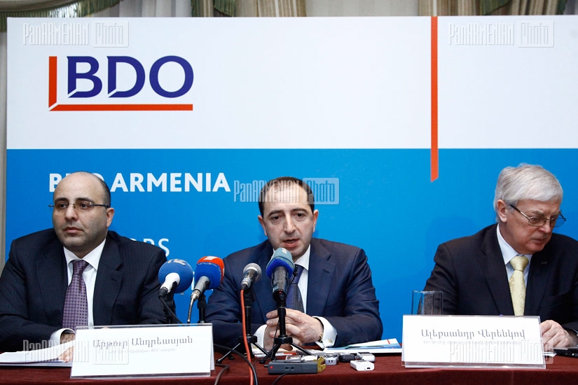 Մամլո ասուլիս նվիրված Բի-Դի-Օ (Binder Dijker Otte & Co /BDO) աուդիտորական ընկերությանը Հայաստանում