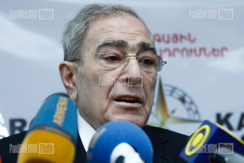 Press conference of RA People's Party president Tigran Karapetyan
