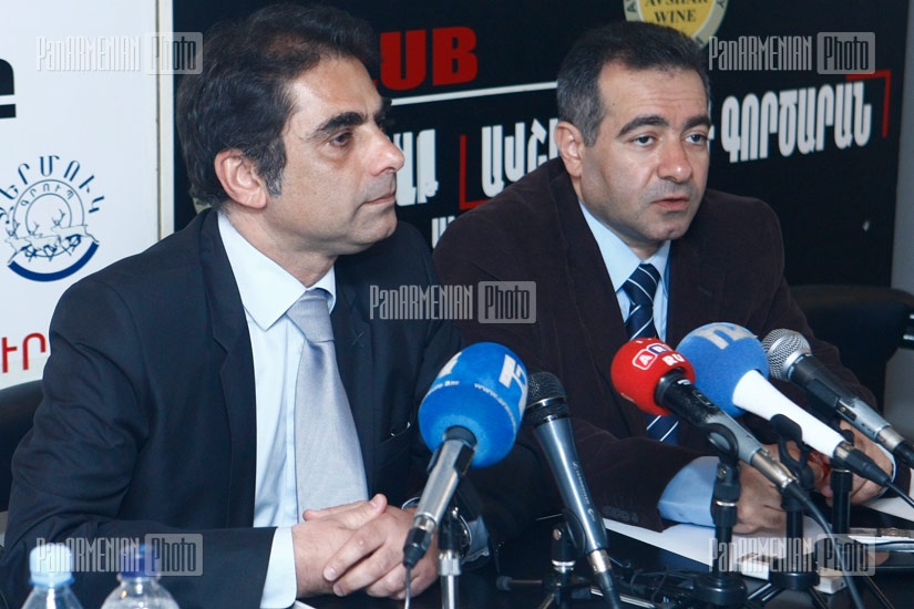 Press conference of Hay Dat French office representatives Hrach Varzhapetyan and Murad Papazyan