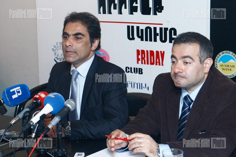 Press conference of Hay Dat French office representatives Hrach Varzhapetyan and Murad Papazyan