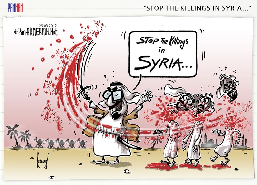 “Stop the killings in Syria…”