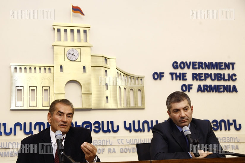 Press conference of National Competitiveness Foundation chairman Arman Khachatryan and CEO of 