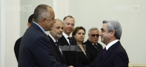 ՀՀ նախագահ Սերժ Սարգսյանի հանդիպումը Բուլղարիայի վարչապետ Բոյկո Բորիսովի հետ 