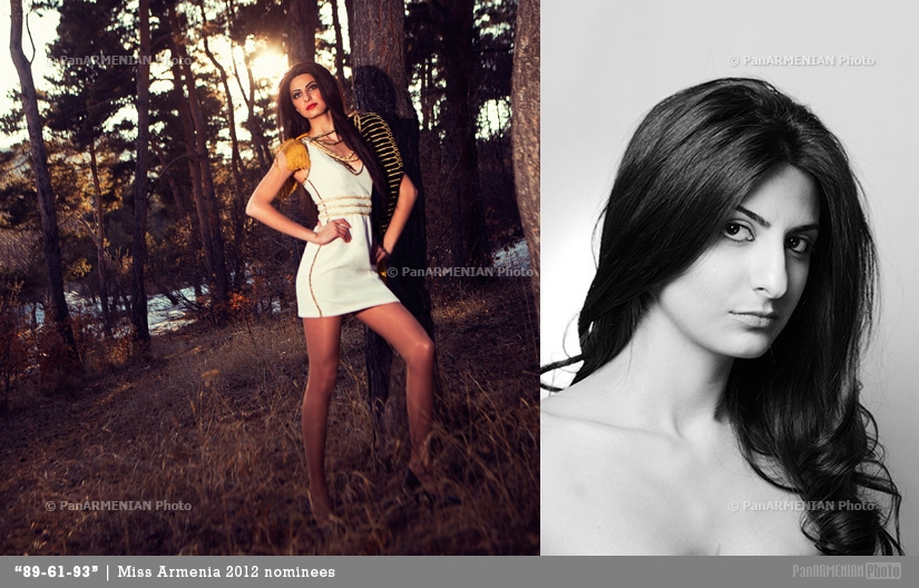 89-61-93. Номинанты конкурса Мисс Армения 2012