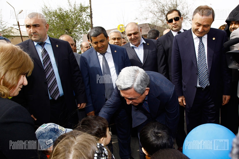 Republican Party's President Serzh Sargsyan's meeting with voters of Paraqar, Musaler and Merdzavan districts