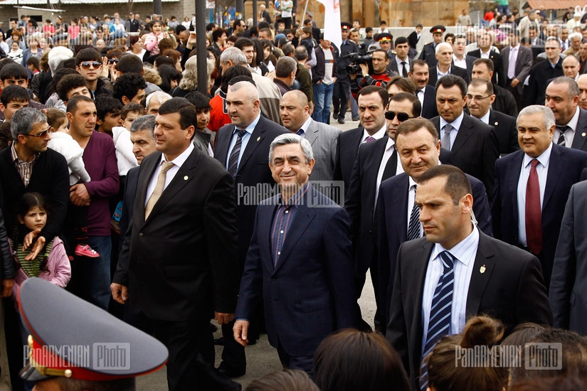 Republican Party's President Serzh Sargsyan's meeting with voters from Metsamor in Armavir region