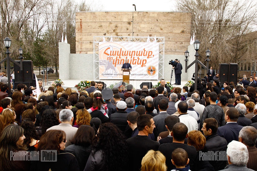 Republican Party's President Serzh Sargsyan's meeting with voters from Metsamor in Armavir region
