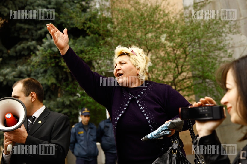 Protest against running Azerbaijani film festival in Armenia
