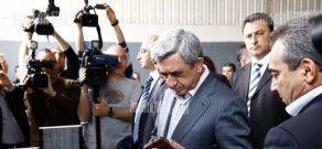 Президент Армении, лидер РПА Серж Саркисян посетил компанию по обработке камней 