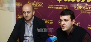 Press conference of bloggers Vahram Mirakyan and Tigran Kocharyan