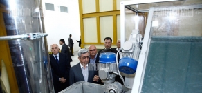 RA President Serzh Sargsyan visits Ararat sparkling water factory