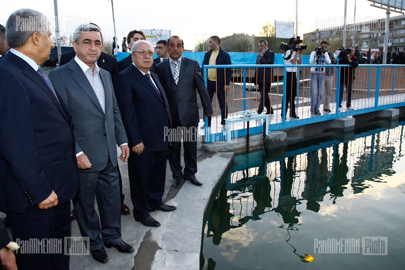 RA President Serzh Sargsyan visits Artashat lake
