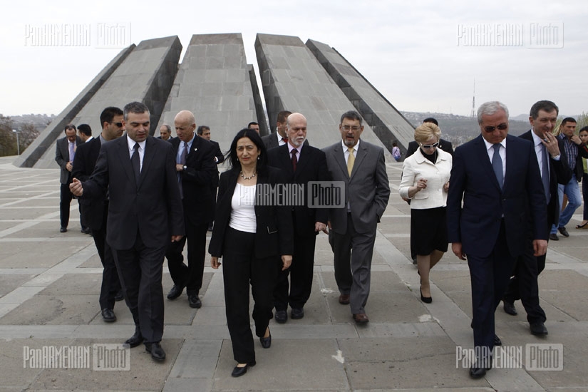 Minister of Agriculture of Israel Orit Noked visits Armenian Genocide Memorial