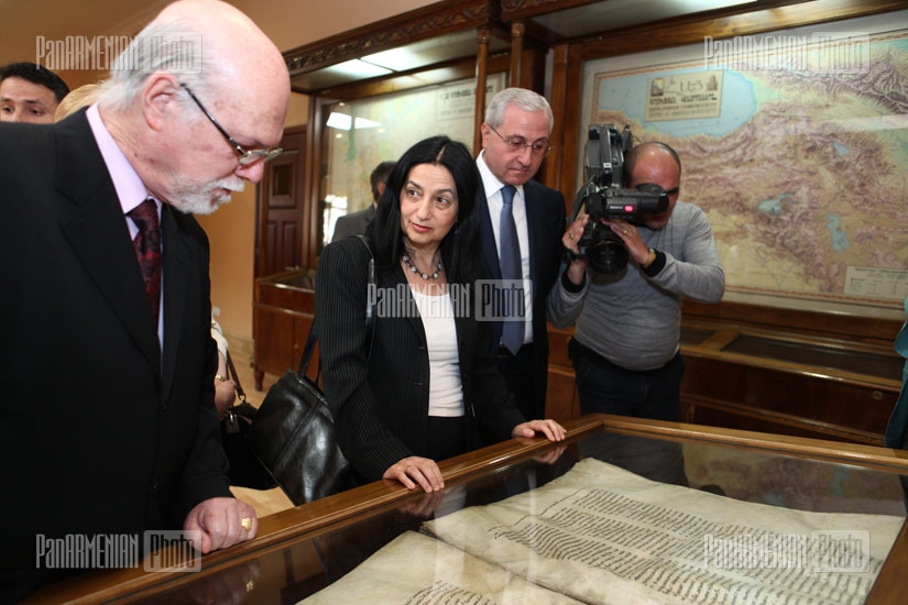 Министр сельского хозяйства Израиля Орит Нокеди посетила Институт древних рукописей Матенадаран 