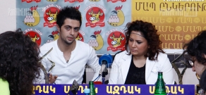 Press conference of National Music Awards winners Sona Shahgeldyan and Erik Karapetyan