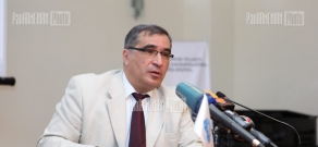 Press conference of State Linguistic Institute's rector Suren Zolyan 