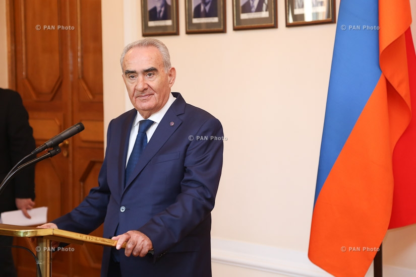 Meeting of Speaker of the Armenian parliament Galust Sahakyan and Speaker of the National Council of Slovakia Andrej Danko 
