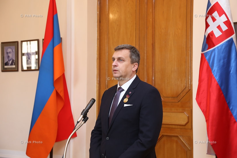 Meeting of Speaker of the Armenian parliament Galust Sahakyan and Speaker of the National Council of Slovakia Andrej Danko 
