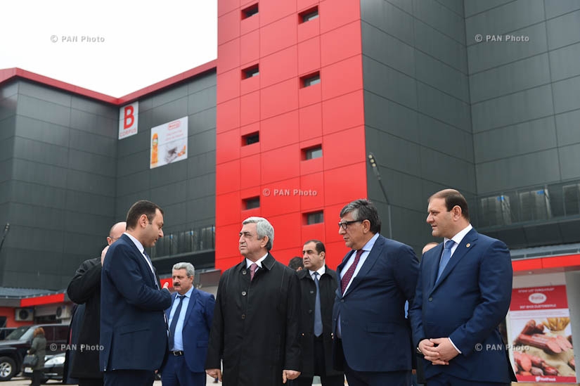 Opening of the Yerevan fair trade center