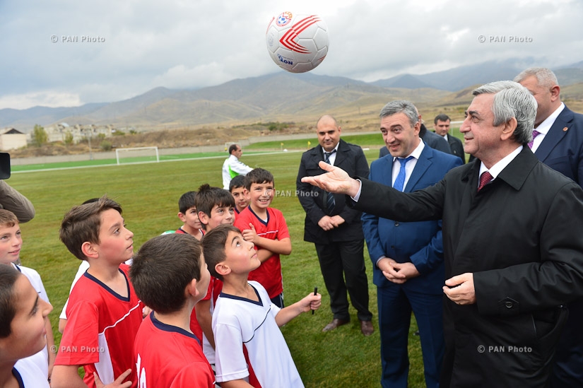 Opening ceremony of Football Academy in Vanadzor