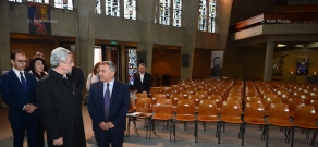President Serzh Sargsyan visited the Sourb Karapet Armenian Church in Maastricht