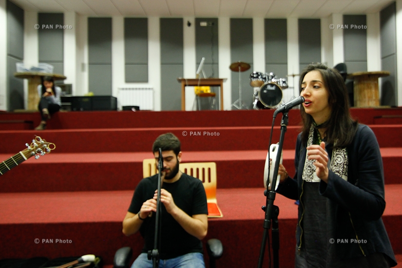 Vishup Ensemble: Rehearsal and concert in Hovhannes Tumanyan Puppet Theatre of Yerevan 