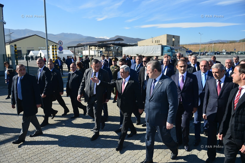 Церемония открытия Баграташенского пограничного пропускного пункта