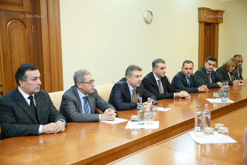 Armenian Prime Minister Karen Karapetyan meets with Artsakh President Bako Sahakyan in the frames of his working visit to the Nagorno-Karabakh Republic