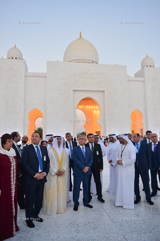 Президент Серж Саргсян посетил армянскую церковь Святых Великомучеников в Абу Даби, воскресную школу 