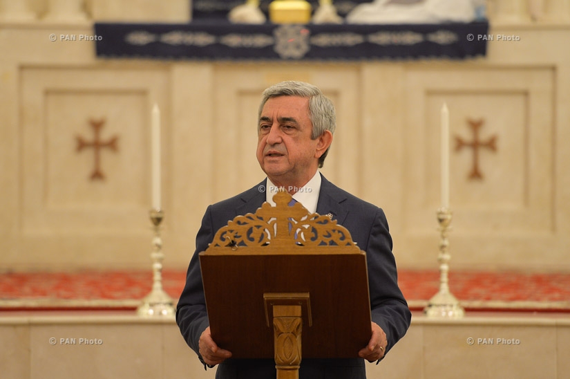 RA President Serzh Sargsyan visited Armenian Church of Holy Martyrs in Abu Dhabi, the Ara Knanoyan Sunday School of Church, the Grand Mosque of Sheikh Zayed and the Embassy of Armenia in the UAE