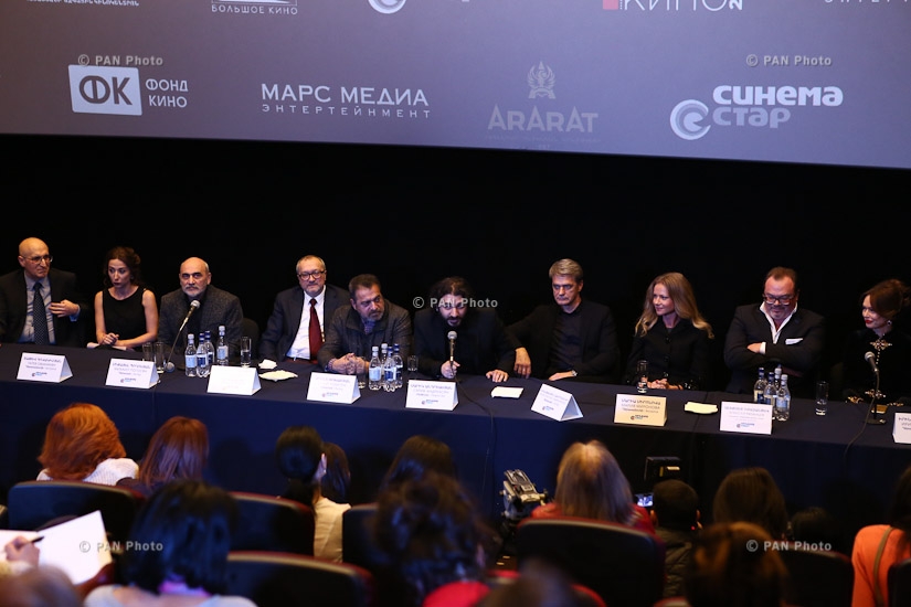Пресс-конференция, посвященная премьере фильма Сарика Андреасяна «Землетрясение»