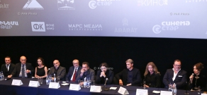 Пресс-конференция, посвященная премьере фильма Сарика Андреасяна «Землетрясение»