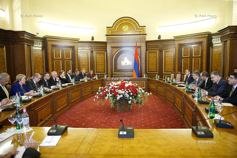 Armenian PM Karen Karapetyan received the delegation of Armenia-accredited EU Ambassadors, led by Head of EU Delegation to Armenia, Ambassador Peter Switalski