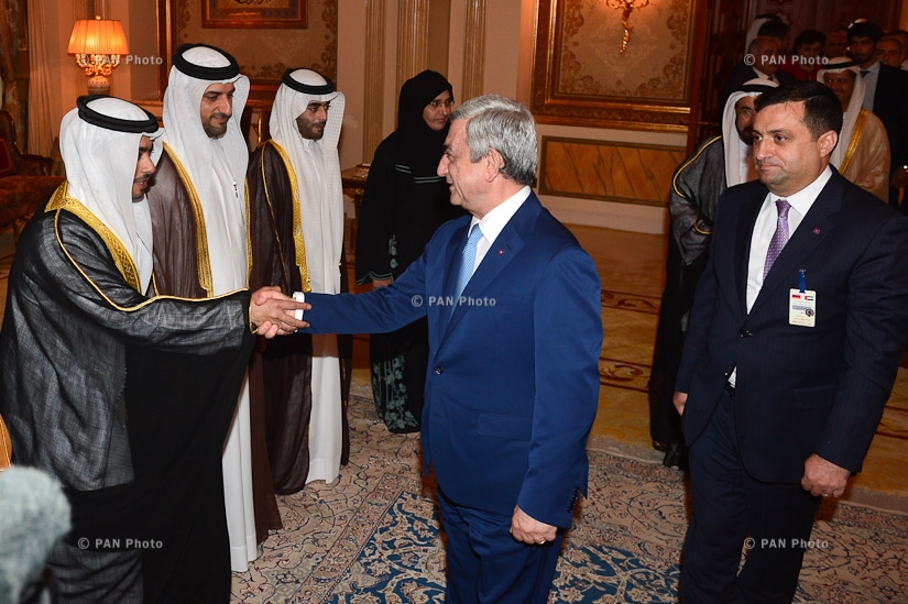  President Serzh Sargsyan met with the Emir of Sharjah Sheikh Doctor Sultan bin Muhammad Al-Qasimi