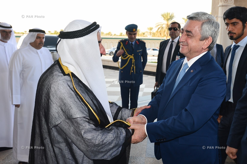 Президент Серж Саргсян встретился с эмиром Шаржи шейхом доктором Султаном бин Мухаммадом аль Касими