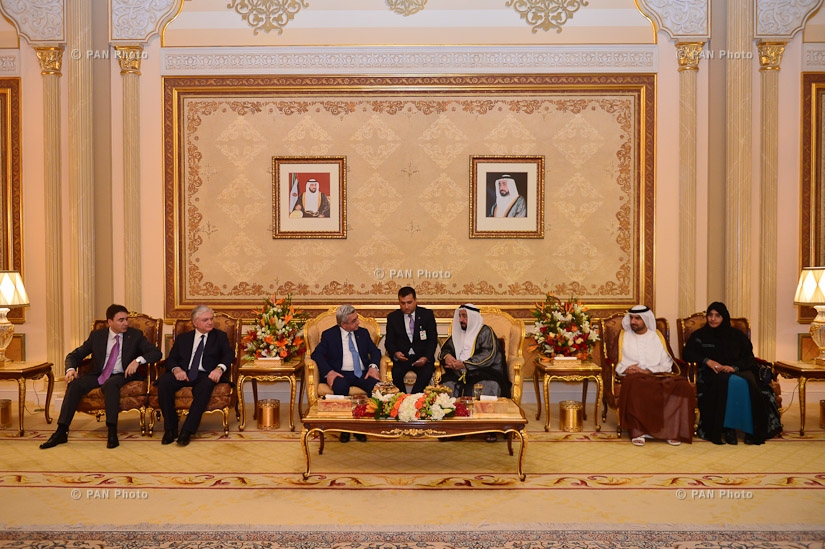  President Serzh Sargsyan met with the Emir of Sharjah Sheikh Doctor Sultan bin Muhammad Al-Qasimi