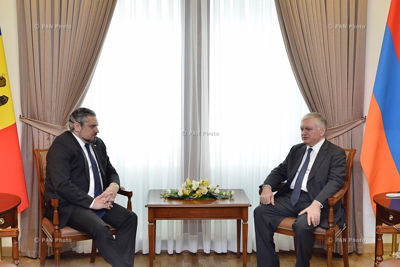 Minister of Foreign Affairs of Armenia Edward Nalbandian receives Moldova's Deputy Prime Minister, Minister of Foreign Affairs and European Integration Andrei Galbur