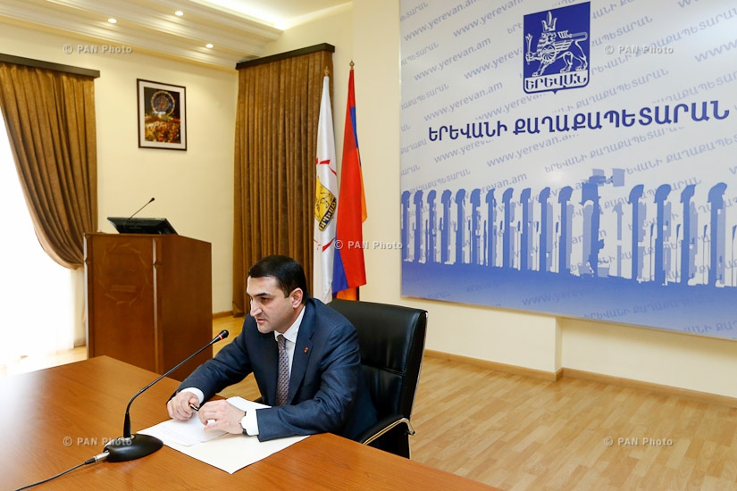 Пресс-конференция аместителя мэра Еревана Ваге Никояна