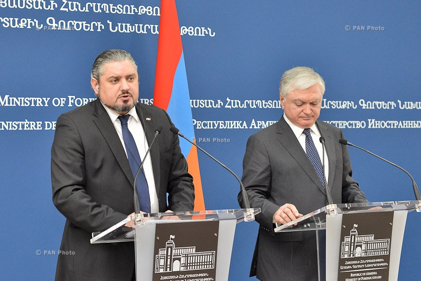 Joint press conference by Minister of Foreign Affairs of Armenia Edward Nalbandian and Moldova's Deputy Prime Minister, Minister of Foreign Affairs and European Integration Andrei Galbur