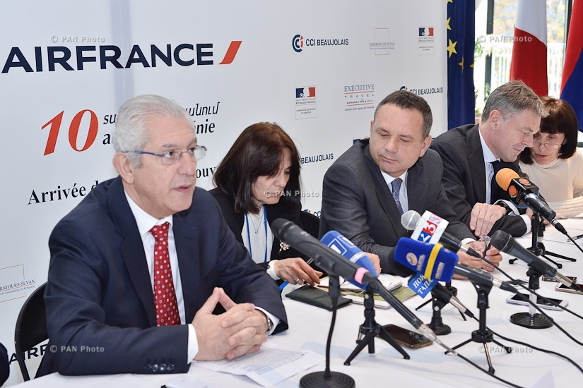 Пресс-конференция, посвященная 10-летию рейса Париж-Ереван-Париж авиакомпании Air France