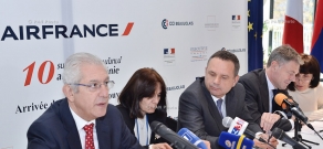Пресс-конференция, посвященная 10-летию рейса Париж-Ереван-Париж авиакомпании Air France
