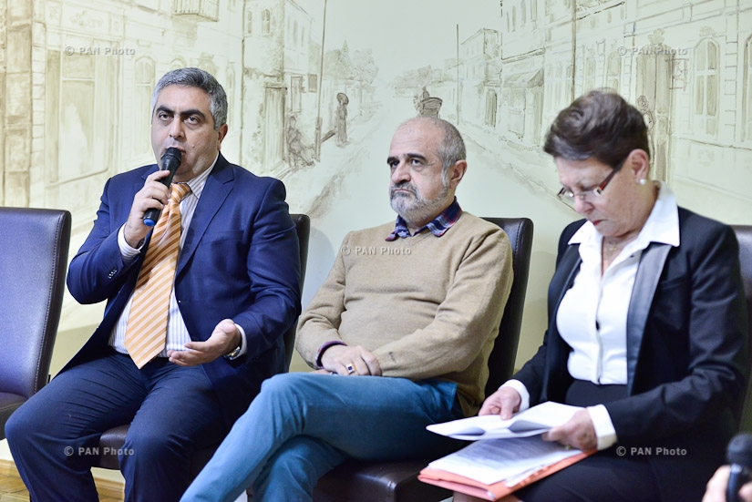 Пресс-конференция при участии Арцруна Ованнисяна, Арама Манукяна, Анаита Бахшян и Рубена Бабаяна