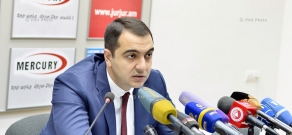 Press conference of Deputy Minister of Energy and Natural Resources of Armenia Hayk Harutyunyan