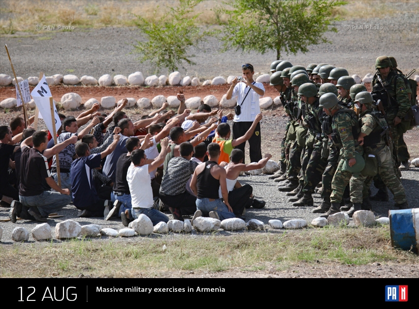 Крупномасштабные военные учения в Армении при участии бригады специального назначения, миротворческих силы армии РА и авиаци