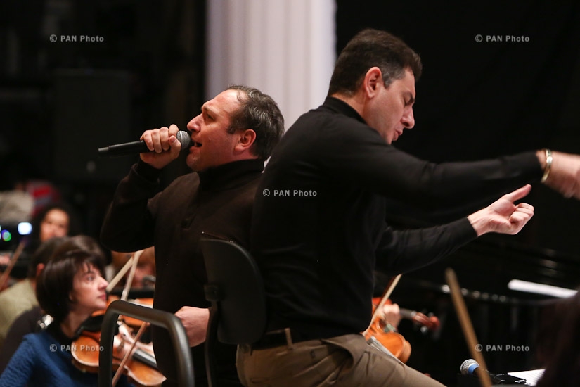 General rehearsal of the concert dedicated to 95th anniversary of Arno Babajanyan