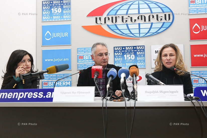 Press conference by the acting Chair of the Tourism State Committee of RA Ministry of Economic Development and Investments Zarmine Zeytuntsyan and Director of Shirak Tours Alexan Ter-Minasyan