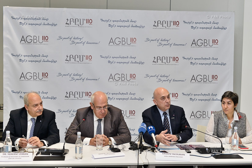 Press conference dedicated  to the launch of AGBU110 celebration week