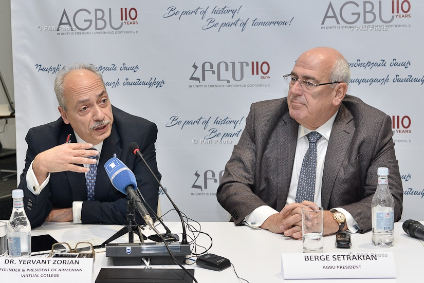 Press conference dedicated  to the launch of AGBU110 celebration week